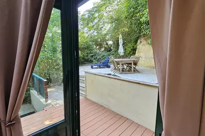 Balcon ou terrasse dans l'établissement Beautiful loft for 4 with large terrace
