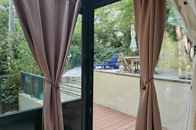 Balcon ou terrasse dans l'établissement Beautiful loft for 4 with large terrace