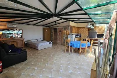 Coin salon dans l'établissement Beautiful loft for 4 with large terrace