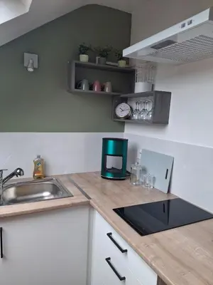 Cuisine ou kitchenette dans l'établissement Appartement Centre ville 2 ou 4 personnes