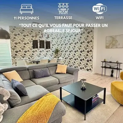 Maison design 11 pers -Terrasse -Netflix -Confort