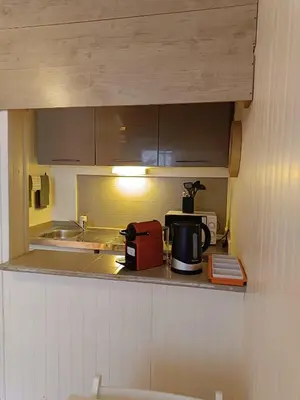 Cuisine ou kitchenette dans l'établissement Hypercenter apartment