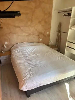 Un ou plusieurs lits dans un hébergement de l'établissement Gîte des vaux