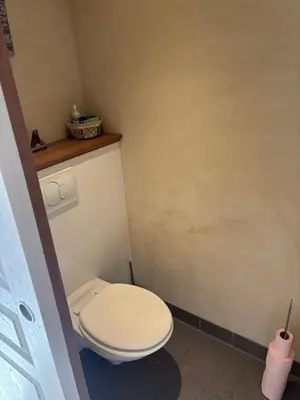 Salle de bains dans l'établissement Gîte des vaux