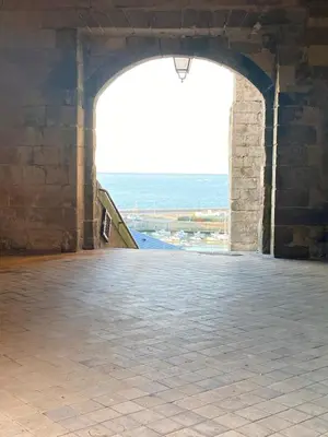 Vue générale sur la mer ou vue sur la mer prise depuis la maison de vacances