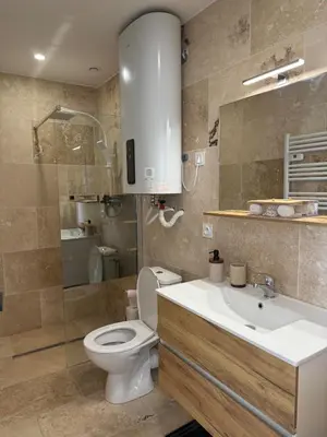 Salle de bains dans l'établissement Le Prestige - Spacieux T3 Neuf et Lumineux