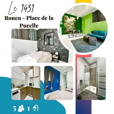 Plan de l'établissement Le 1431 - 5p - 2ch - Centre Ville