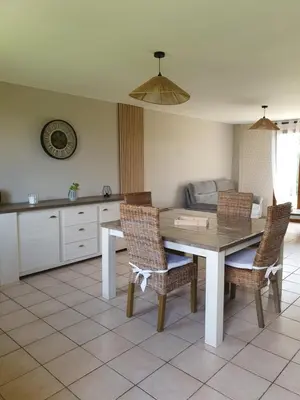 Cuisine ou kitchenette dans l'établissement Gîte du Beau Callenge