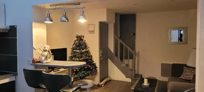 Télévision ou salle de divertissement dans l'établissement Duplex cosy à quelles minutes à pied du centre ville