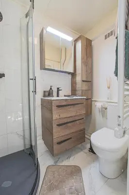 Salle de bains dans l'établissement Joli studio design en plein coeur de Rouen