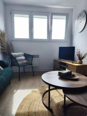 Télévision ou salle de divertissement dans l'établissement Appartement centre ville Amiens