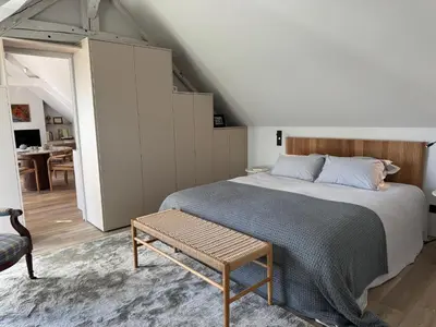 Un ou plusieurs lits dans un hébergement de l'établissement Appartement d'exception à la campagne