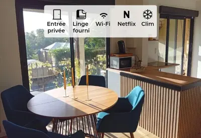 Cuisine ou kitchenette dans l'établissement L'Escapade
