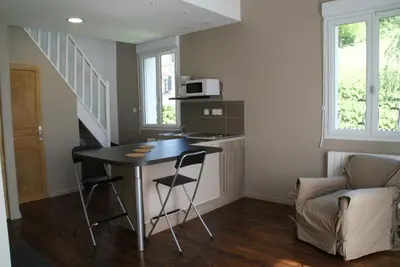 Cuisine ou kitchenette dans l'établissement Le Gîte De Malaunay