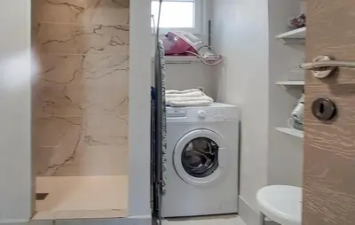 Salle de bains dans l'établissement Maison En Campagne Normandie