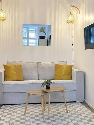 Coin salon dans l'établissement Studio Cosy & bohème - Quartier Cauchoise
