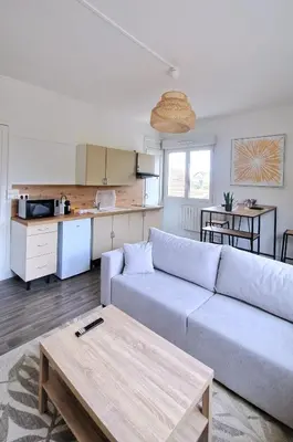 Cuisine ou kitchenette dans l'établissement Le Madrillet