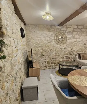 Coin salon dans l'établissement Cœur de Villers