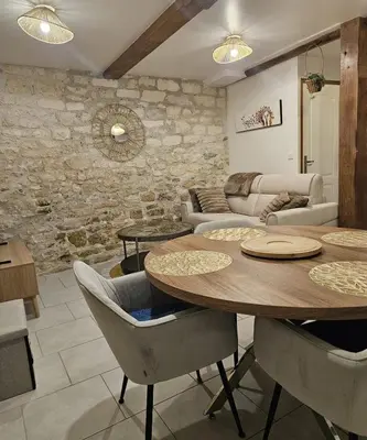 Coin salon dans l'établissement Cœur de Villers