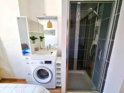 Salle de bains dans l'établissement Le calme à deux pas de tout