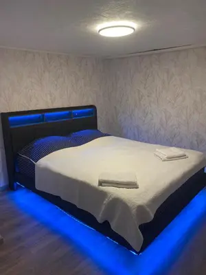 Un ou plusieurs lits dans un hébergement de l'établissement Maison individuelle, 3chambres, avec parking