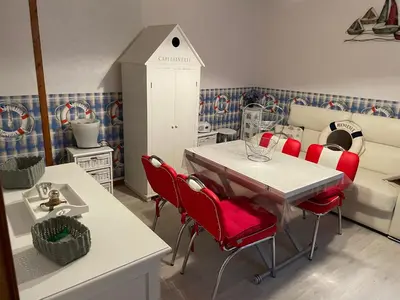 Coin salon dans l'établissement Appartement T2 Dieppe