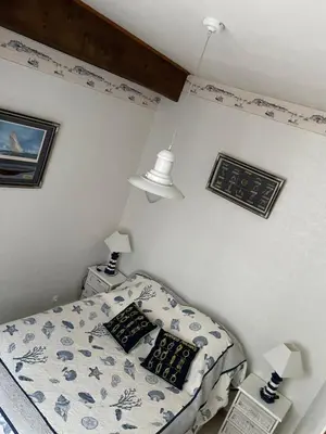 Un ou plusieurs lits dans un hébergement de l'établissement Appartement T2 Dieppe