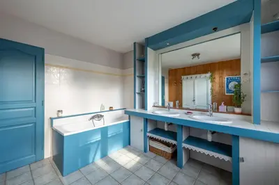Salle de bains dans l'établissement La Case Départ - Plage à 2.5 km