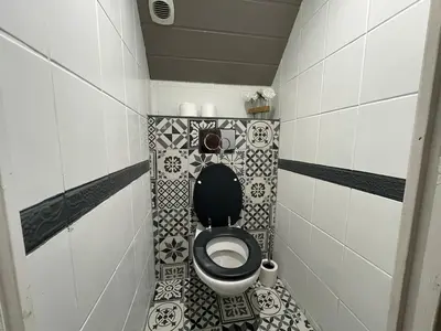 Salle de bains dans l'établissement Maison La Palmeraie - Jardin au calme, gare à 5 min