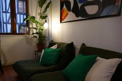 Coin salon dans l'établissement Appartement Confort en Couleurs