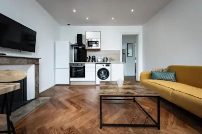 Cuisine ou kitchenette dans l'établissement T2 completely renovated - Downtown Rouen