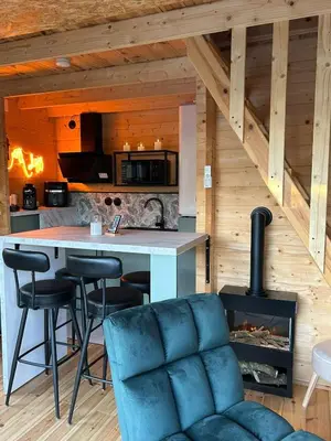 Cuisine ou kitchenette dans l'établissement Cosy Lodgy