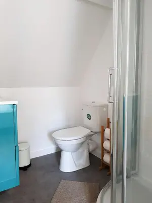 Salle de bains dans l'établissement Le Fleurybis - Appartement calme proche de Rouen