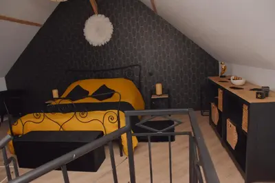 Un ou plusieurs lits dans un hébergement de l'établissement La Luxure- Loveroom