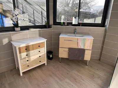 Plan de l'établissement Chambre pour 4 personnes avec SdB privative et jacuzzi