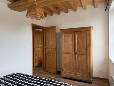 Un ou plusieurs lits dans un hébergement de l'établissement Le Gîte du Bonheur - Maison normande familiale