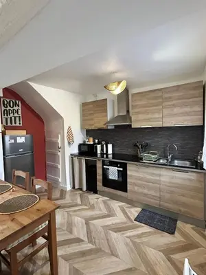 Cuisine ou kitchenette dans l'établissement La Parenthèse Picarde - Maison 4 personnes
