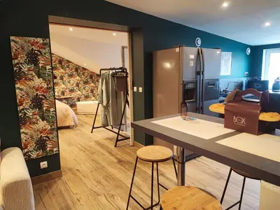 Coin salon dans l'établissement Loft envie deux