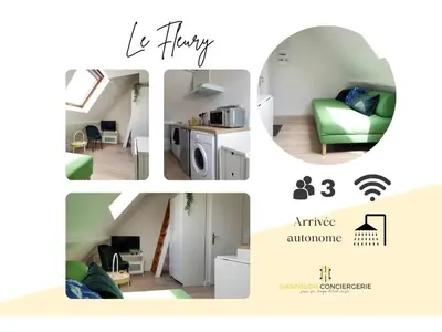 Plan de l'établissement Le Fleury Studio Calme Proche de Rouen