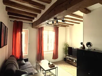 Coin salon dans l'établissement charmant appartement 4 pers hyper centre, au calme