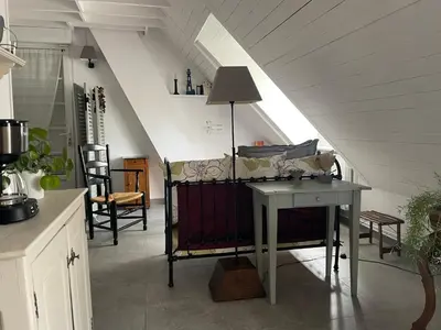 Cuisine ou kitchenette dans l'établissement L'Ormelet