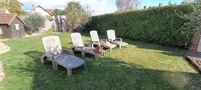 Jardin de l'établissement Gite La Dem'Eure à Soy