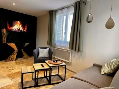 Coin salon dans l'établissement Le Domaine de Tourny
