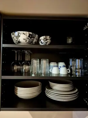 Cuisine ou kitchenette dans l'établissement Appartement jacuzzi et terrasse