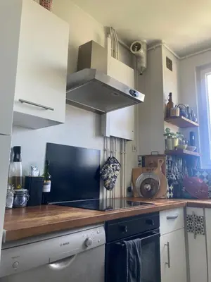 Cuisine ou kitchenette dans l'établissement Sky Room