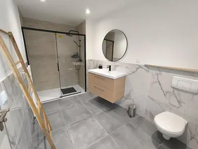 Salle de bains dans l'établissement Les petits gaillards