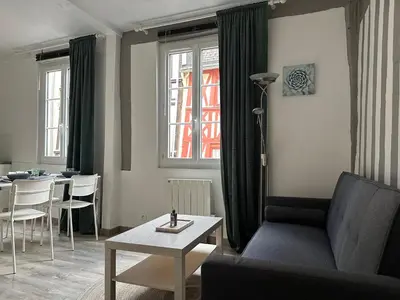 Coin salon dans l'établissement Le Coignebert