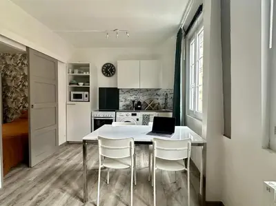 Cuisine ou kitchenette dans l'établissement Le Coignebert