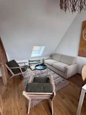 Coin salon dans l'établissement Maison Popeline