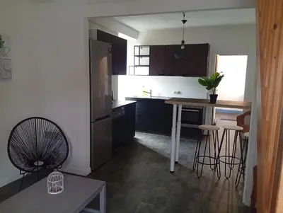 Cuisine ou kitchenette dans l'établissement Duplex aux Portes de Seine